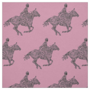 Tissu Cheval de Doodle Art