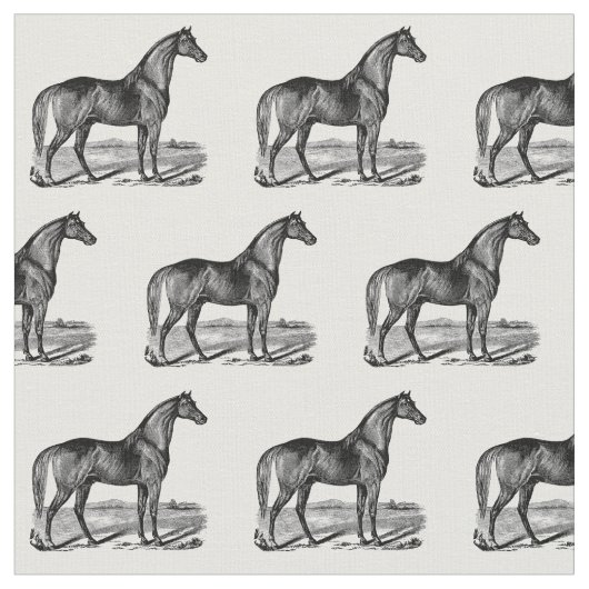 Tissu Cheval debout vintage (Fermer)