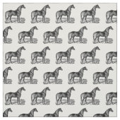 Tissu Cheval debout vintage (Échantillon)
