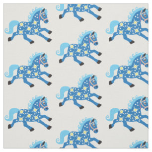 Tissu cheval décoratif
