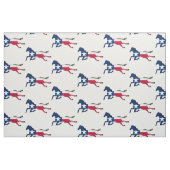 Tissu Cheval Drapeau Texas en course (Fat Quarter)