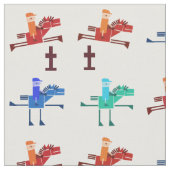 Tissu Cheval et cavalier (Fermer)
