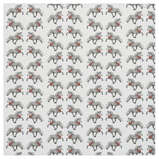 Tissu Cheval islandais de Noël (Échantillon)