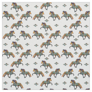 Tissu Cheval islandais Pop Art