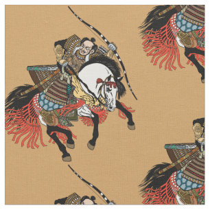 Tissu Cheval japonais de samouraï