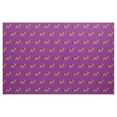 Tissu Cheval mignon bébé Nursery pourpre (Fat Quarter)