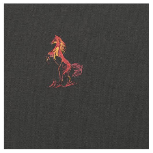 Tissu Cheval Rouge (Fermer)