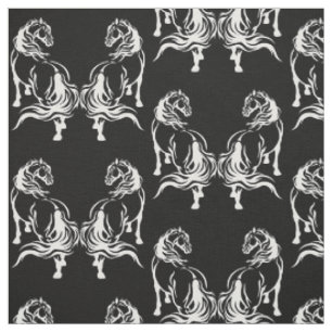 Tissu chevaux