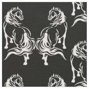 Tissu chevaux