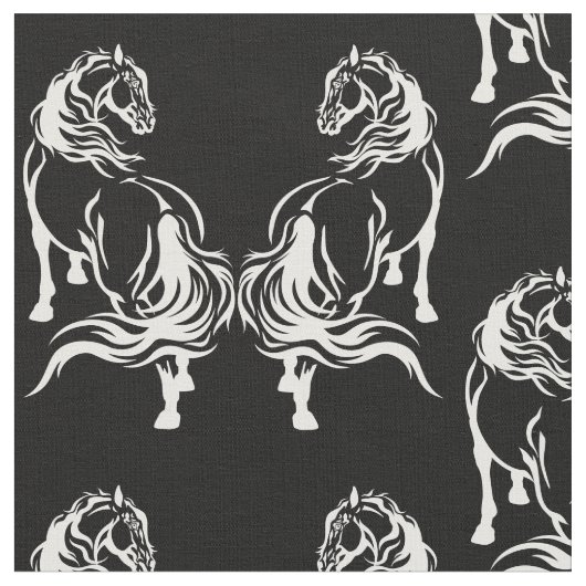 Tissu chevaux (Fermer)