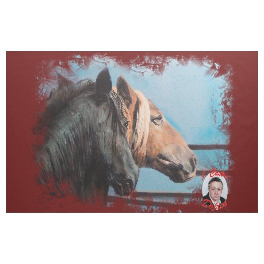 Tissu Chevaux/Cabalos/Horses (Yard)