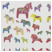 Tissu Chevaux de Dala multicolores (fermé)