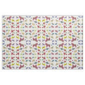 Tissu Chevaux de Dala multicolores (Fat Quarter)