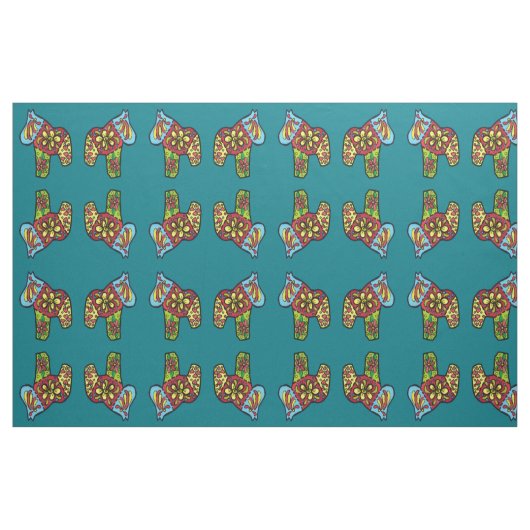 Tissu Chevaux de Patchwork (Fat Quarter)
