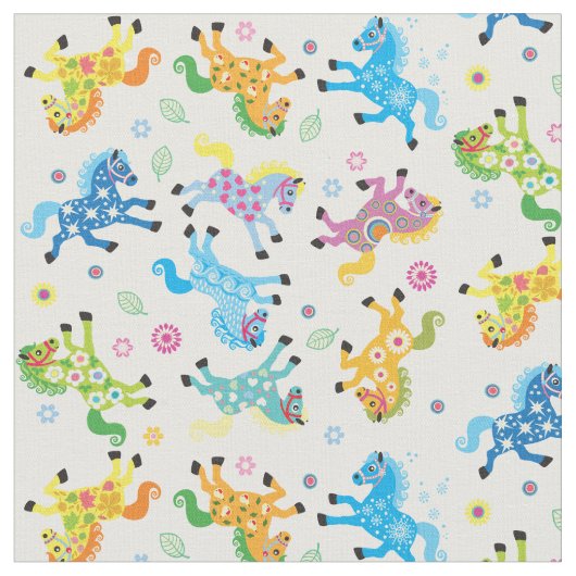 Tissu chevaux décoratifs (Fermer)
