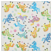 Tissu chevaux décoratifs (Échantillon)