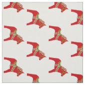 Tissu Chevaux Red Dala (Échantillon)