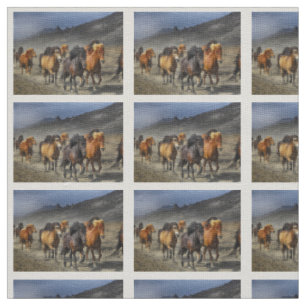 Tissu Chevaux sauvages