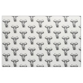 Tissu Chèvre noire et blanche (Fat Quarter)