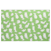 Tissu Chèvres jouant - vert (Fat Quarter)