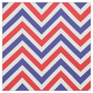 Tissu Chevron 4 juillet tout le rouge, blanc et bleu