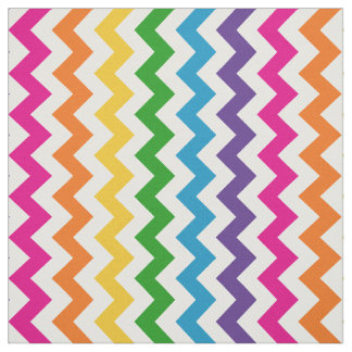 Tissu Chevron à arc-en-ciel rose vif