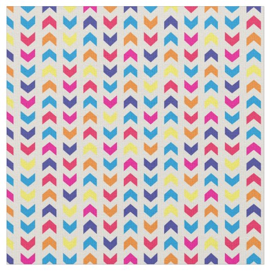 Tissu Chevron aztèque coloré (Fermer)