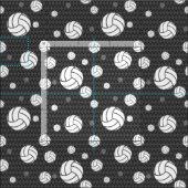 Tissu Chevron de volley-ball gris (Carreau)