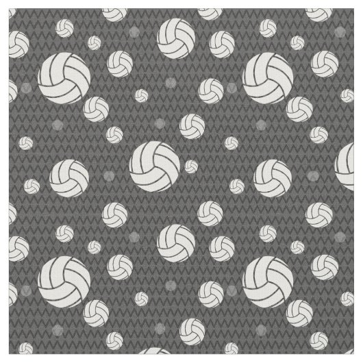Tissu Chevron de volley-ball gris (Fermer)