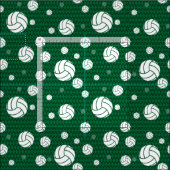 Tissu Chevron de volley-ball vert (Carreau)