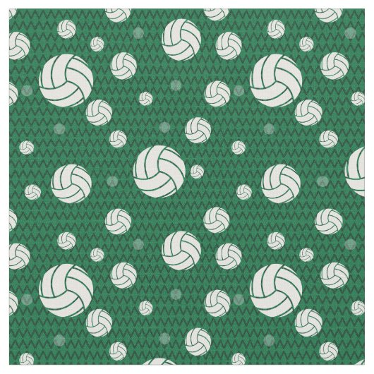 Tissu Chevron de volley-ball vert (Fermer)