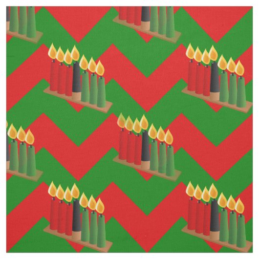 Tissu chevron kwanzaa xmas (Échantillon)