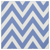 Tissu Chevron moderne bleu grande échelle (Échantillon)