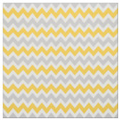 Tissu Chevron moderne gris et jaune (Échantillon)