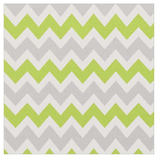 Tissu Chevron moderne gris et vert (Fermer)