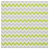 Tissu Chevron moderne gris et vert (Échantillon)