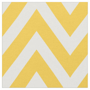 Tissu Chevron moderne jaune Grande échelle