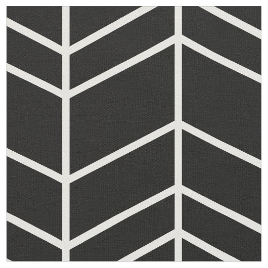 Tissu Chevron noir et blanc (Fermer)