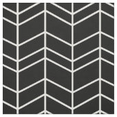 Tissu Chevron noir et blanc (Échantillon)