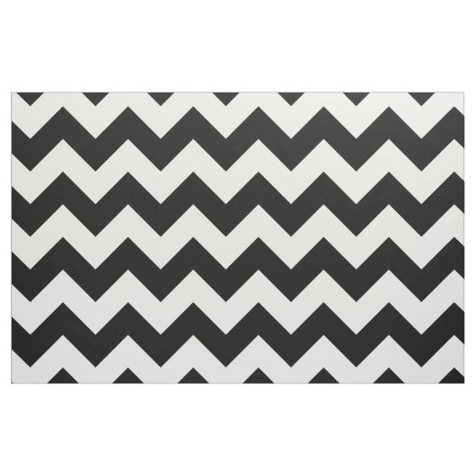 Tissu Chevron noir et blanc (Fat Quarter)