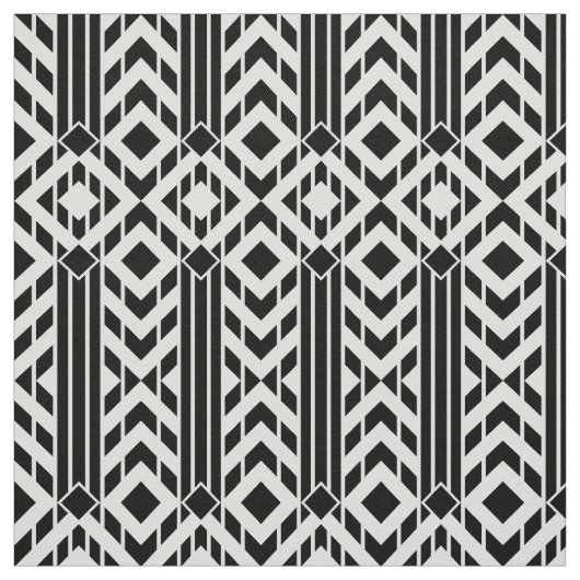 Tissu Chevron noir et blanc de fantaisie barre (Échantillon)