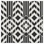 Tissu Chevron noir et blanc de fantaisie barre (Détail)