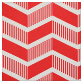 Tissu Chevron pas à pas - Rouge (Échantillon)