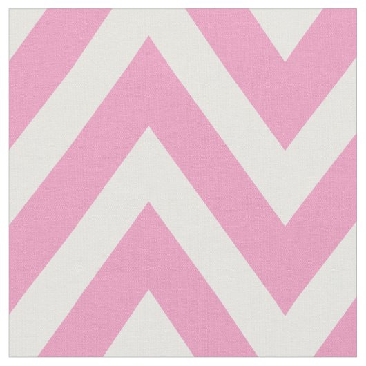 Tissu Chevron rose moderne grande échelle (Fermer)