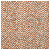 Tissu chevron rouge orange (Échantillon)