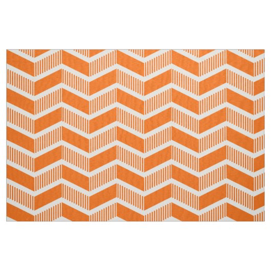 Tissu Chevrons à l'envers - Orange (Fat Quarter)
