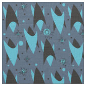 Tissu Chevrons atomiques - Bleu (Détail)