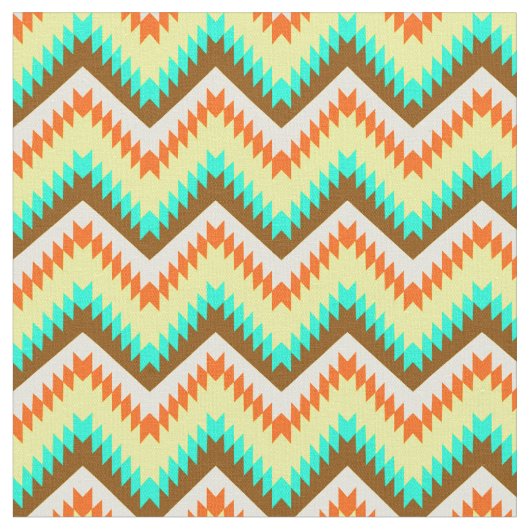 Tissu Chevrons colorés Zig Zag (Fermer)