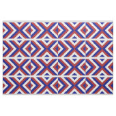 Tissu Chevrons rouges, blancs, et bleus géométriques (Fat Quarter)