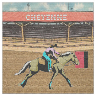 Tissu Cheyenne Rodeo Cowgirl Barrel Racing 2 Fabric